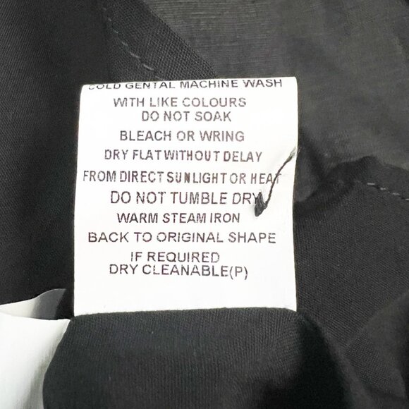 NWT Dissh Dress Women's Size 14 Black 100% Linen Long Sleeve Midi Dark Romantic - Picture 7 of 15